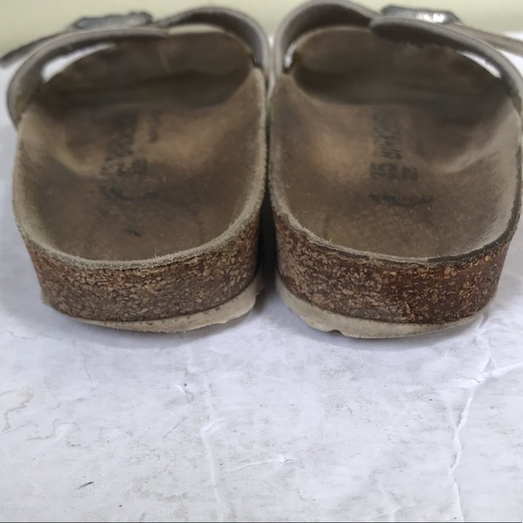 BIRKENSTOCK Madrid One Strap Buckle EVA Sandals Slides Mules Shoes Leather Cork - Picture 10 of 15